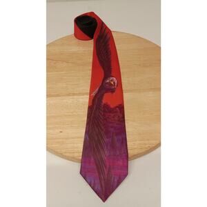 Ralph Marlin 1987 Tie Men's Harley Davidson Flying Bald Eagle